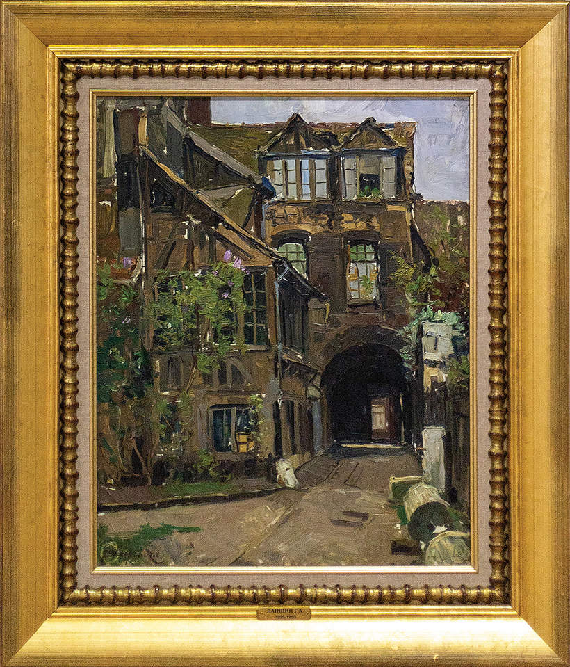 «Улочка и внутренний двор», 1930–1940 гг. Частное собрание С.И. Скорика