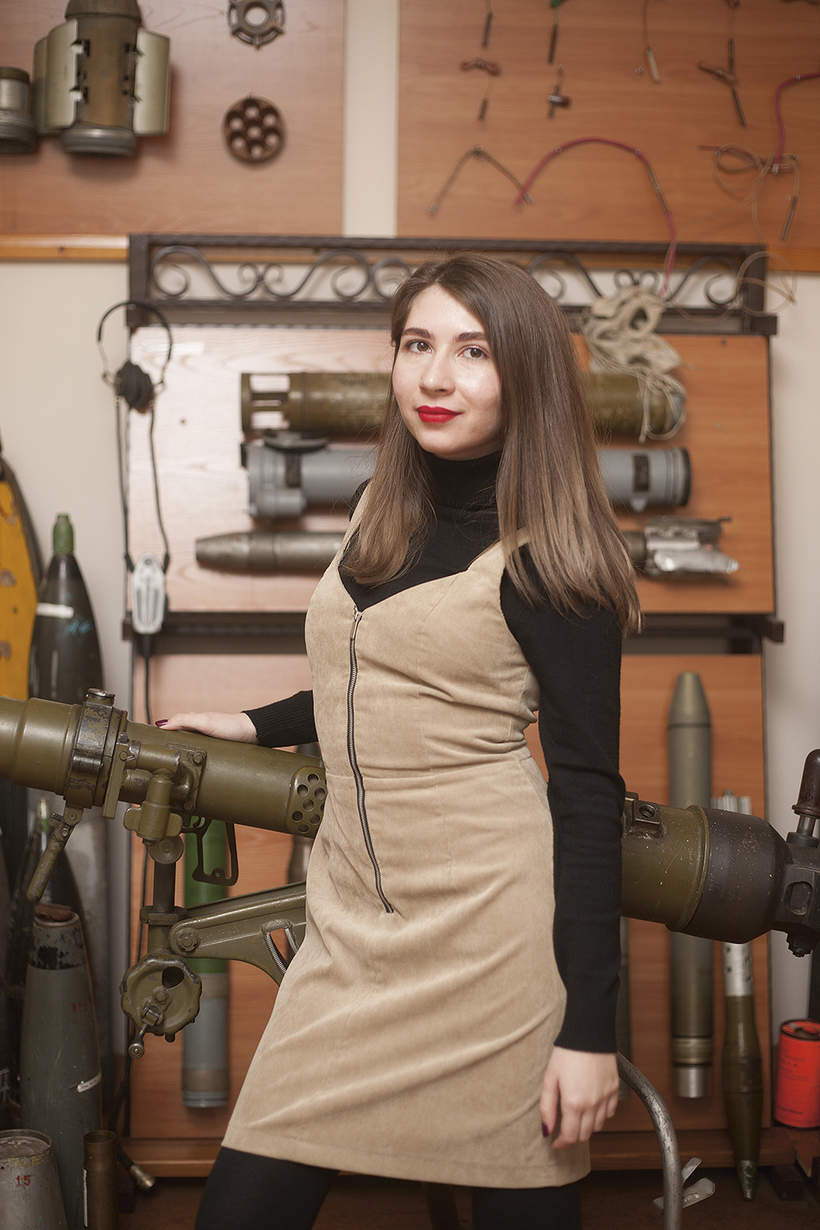 Екатерина Гриф, студентка 5‑го курса ФЛА, кафедра газодинамических импульсных устройств, направление «Боеприпасы и взрыватели», разработчик кумулятивного заряда перфоратора