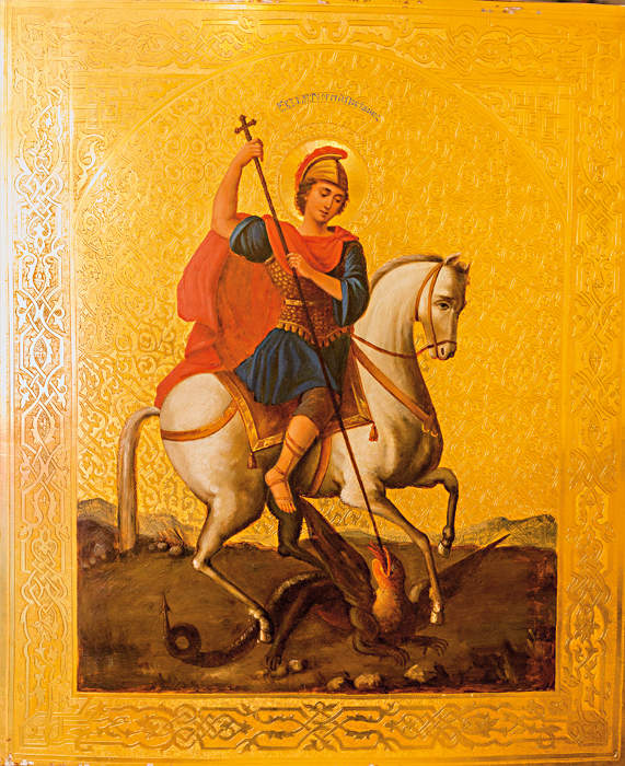 Икона «Георгий Победоносец», конец XIX века