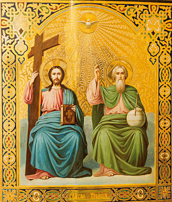 Икона «Троица Новозаветная (Отечество)», конец XIX века