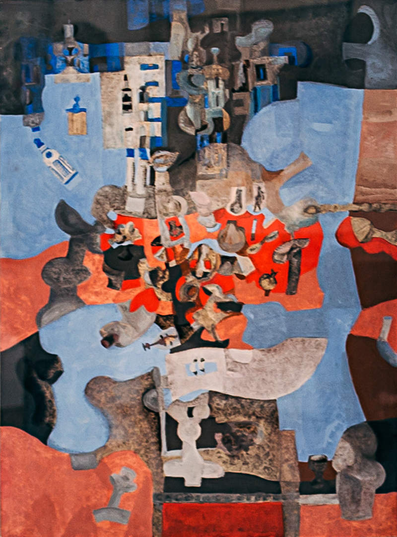 Без названия, серия «Новосибирск», 94х69.5 см., темпера. 1962.