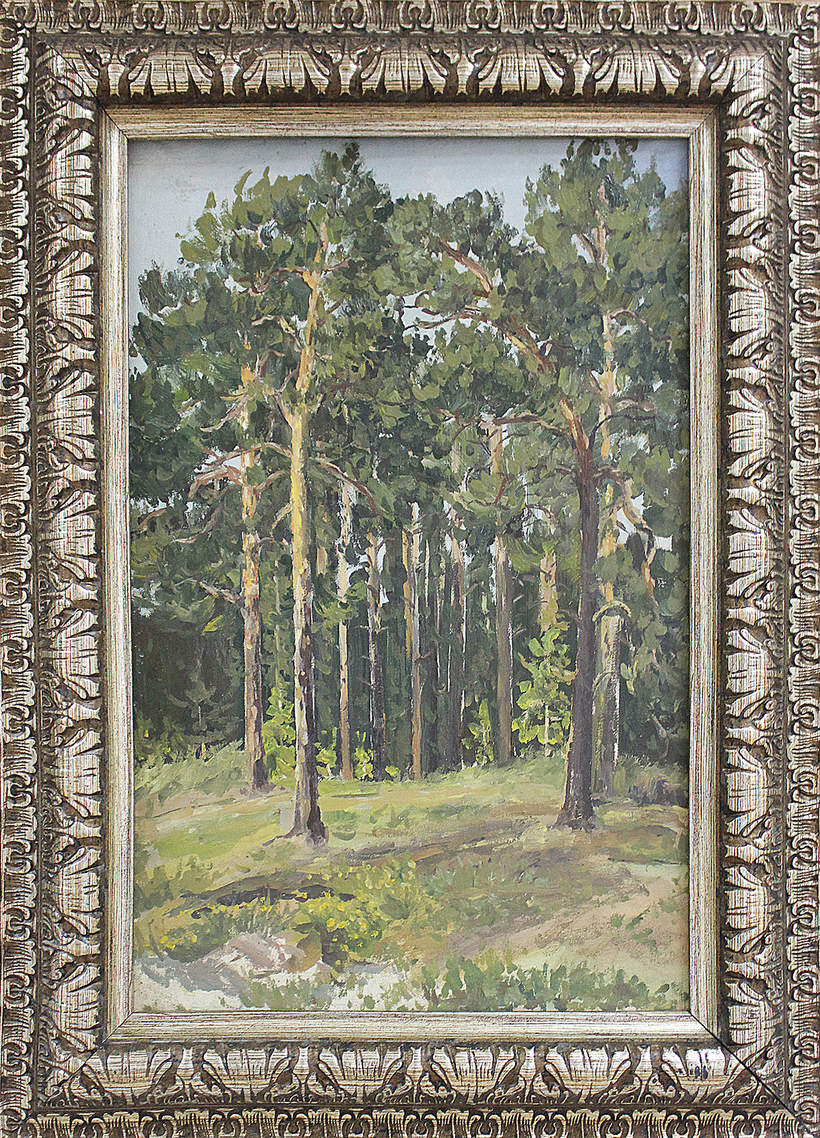 Хлебникова Ксения, «Солнечный день. Сузун». Масло, холст. 33х49 см. 2006 г.