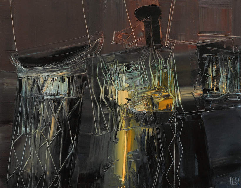 Колыбель для Луны. 2005 г. Холст, масло