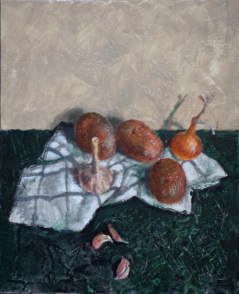 КАРТОШКА, ЛУК, ЧЕСНОК. 2016. 50Х40 