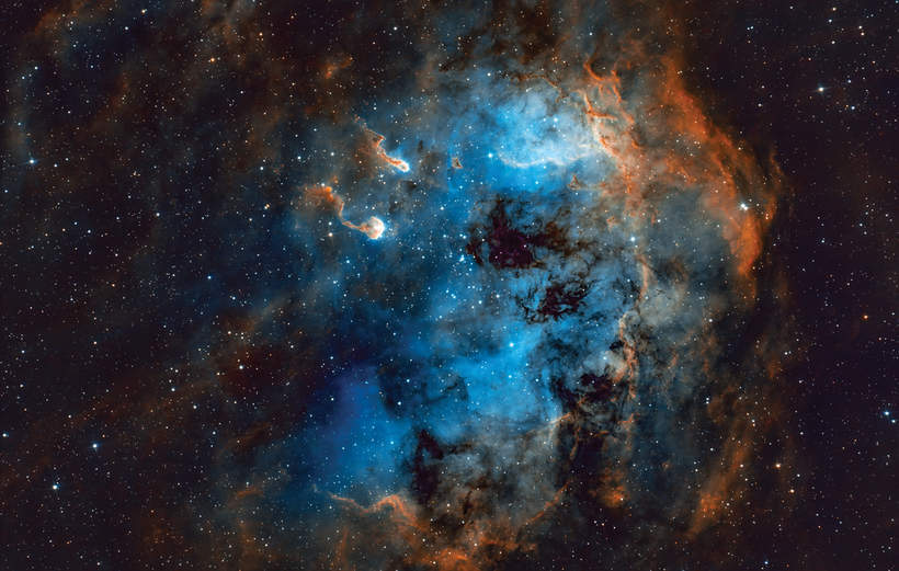 Туманность IC410 «Головастики» в созвездии Возничий