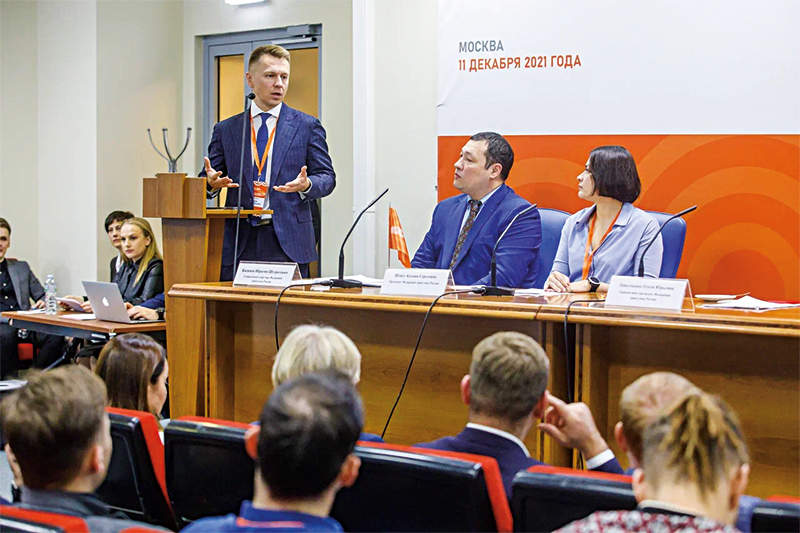 Михаил Петешов на отчётно-выборной конференции ФТР