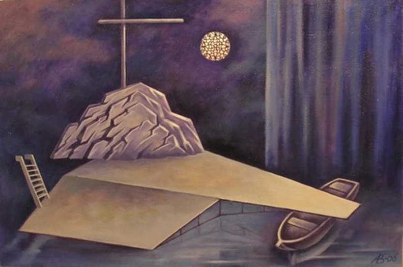 Эскиз декораций к спектаклю «Калека с острова Инишмаан», М. МакДонах. 2006 г.