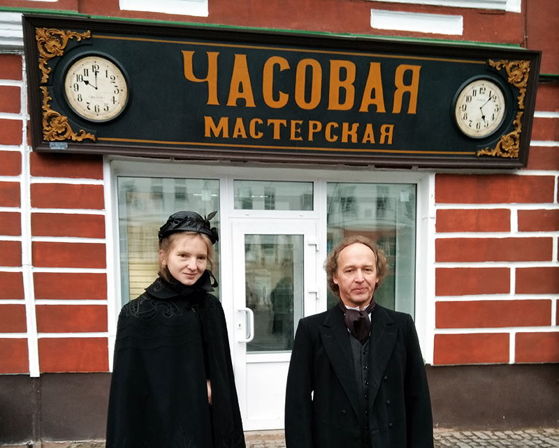 Митя Кузнецов с главным художником проекта Ниной Матвеевой